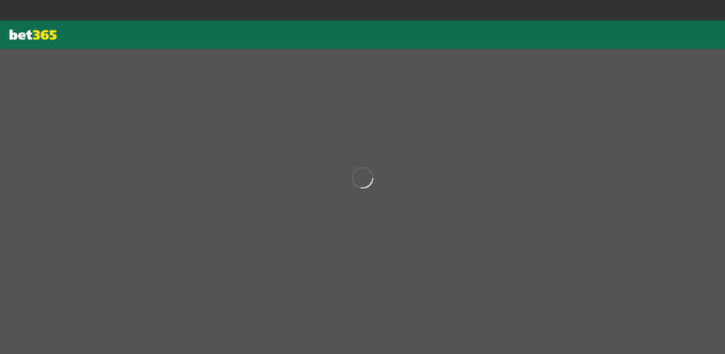 screenshot of bet365 failing to load