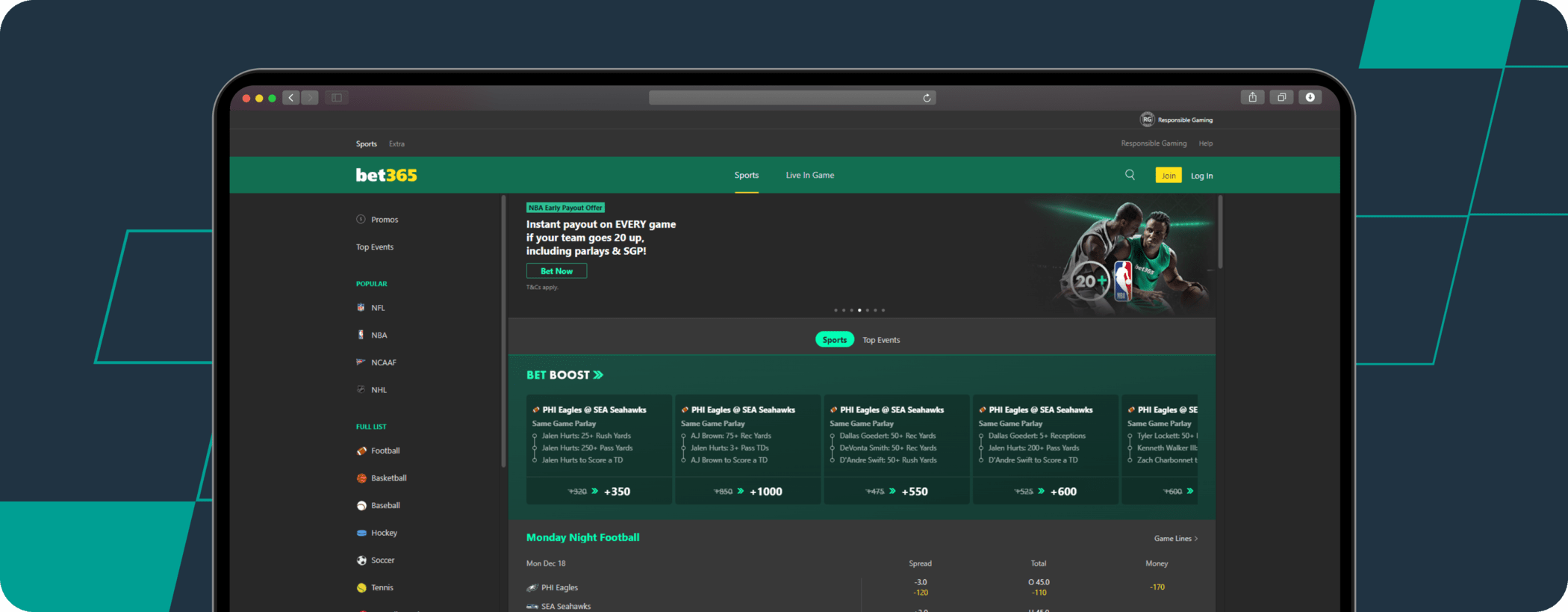 bet365 kentucky screenshot